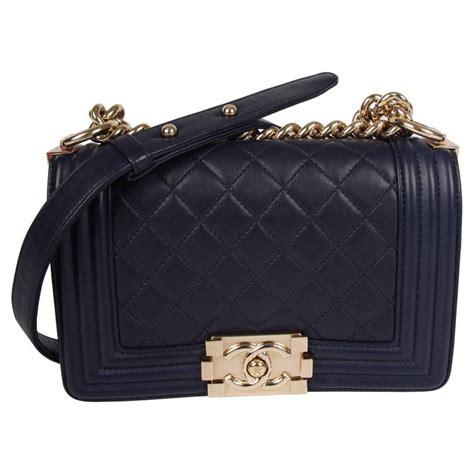 chanel mini boy bag blue|chanel boyfriend bag.